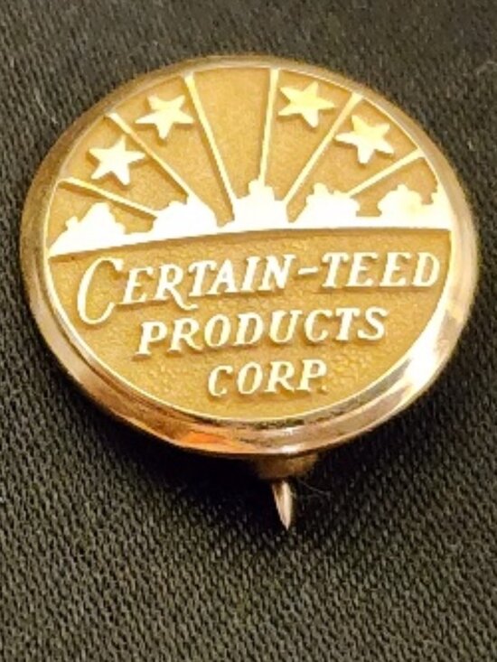 Other - Vintage 10K Gold CertainTeed Service Pin